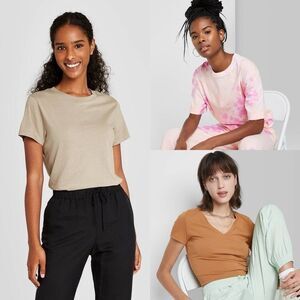 Bundle of 3 T-shirt’s A new day and Wild Fable XL